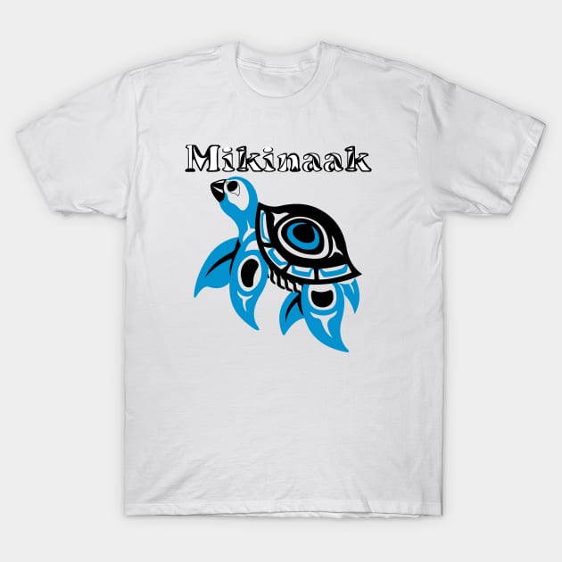 Snapping Turtle (Mikinaak) T-Shirt by KendraHowland.Art.Scroll